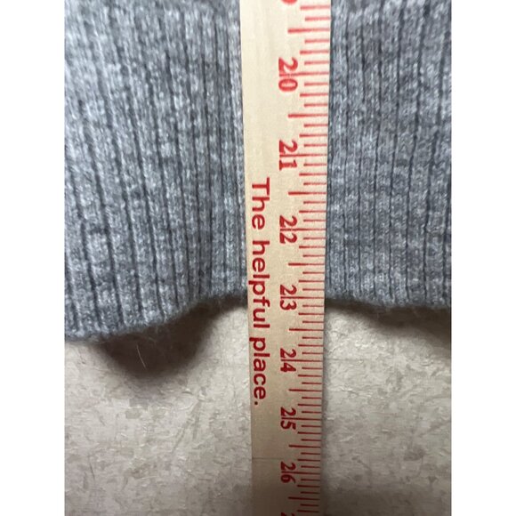 Crown & Ivy Women's Sweater Heather Grey Sequin Long Sleeve Petite Medium PM NEW - Picture 5 of 8